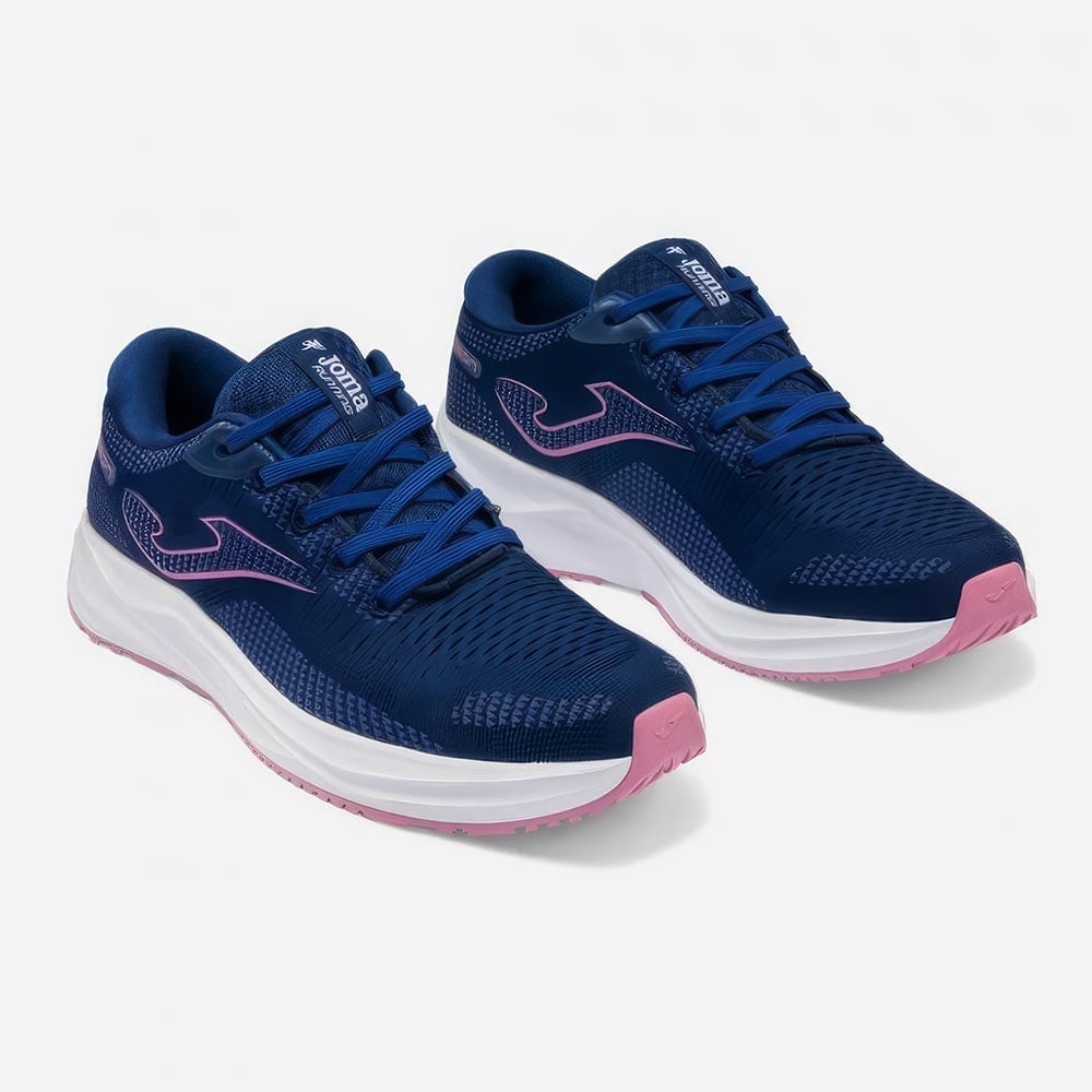 ZAPATILLAS RUNNING NEON LADY 2603 AZUL MARINO ROSADO - 2