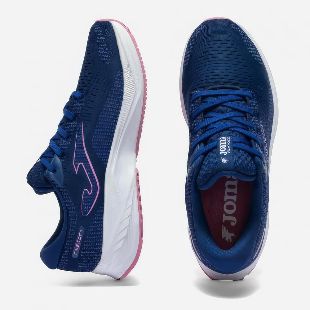 ZAPATILLAS RUNNING NEON LADY 2603 AZUL MARINO ROSADO - 4