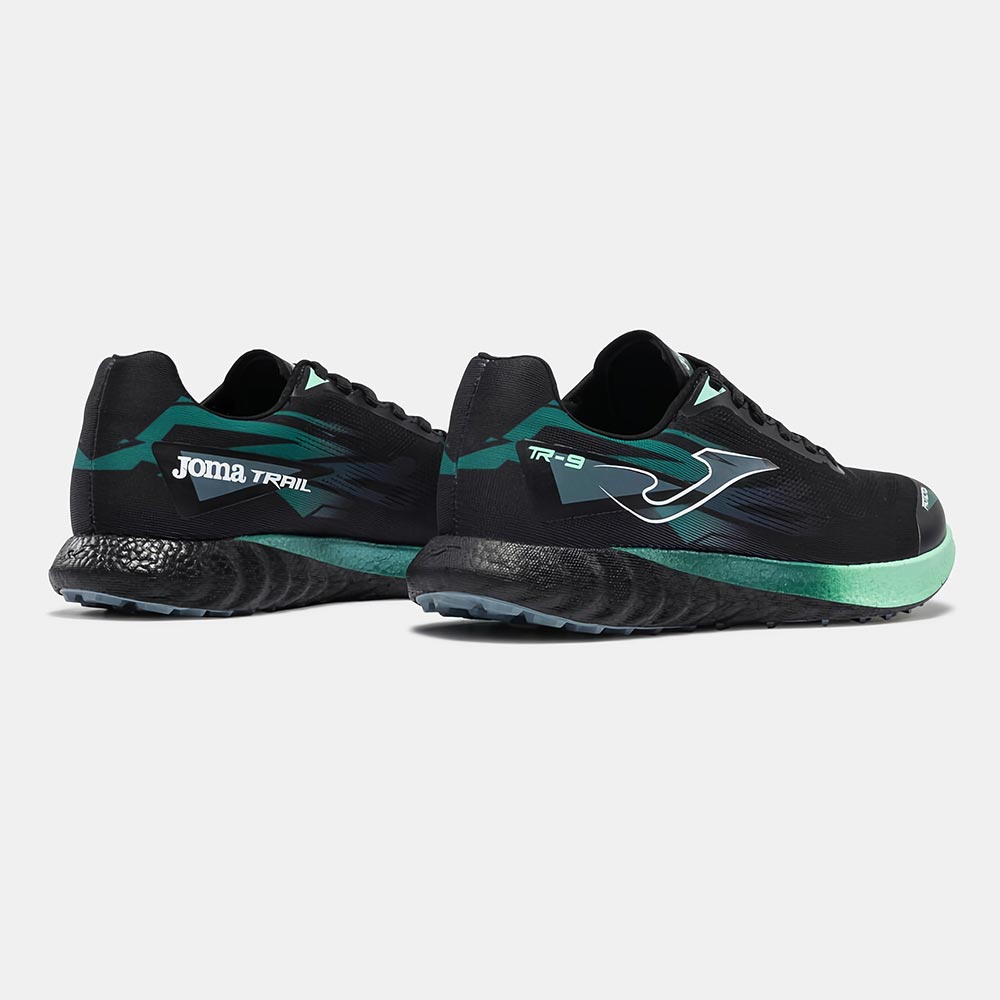 ZAPATILLAS TRAIL RUNNING TR-9 2601  NEGRO VERDE MENTA - 3