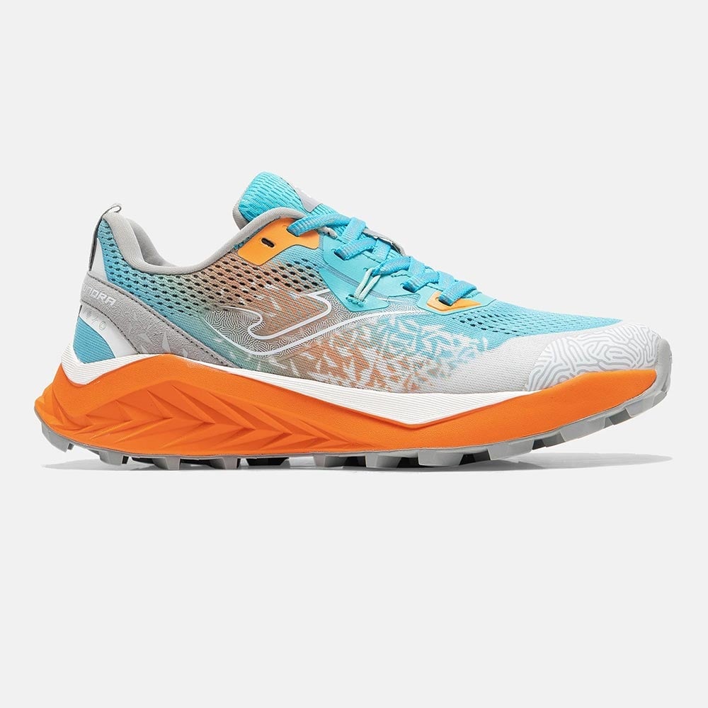 ZAPATILLAS TRAIL RUNNING TUNDRA LADY 2616 CELESTE GRIS NARANJA - 1