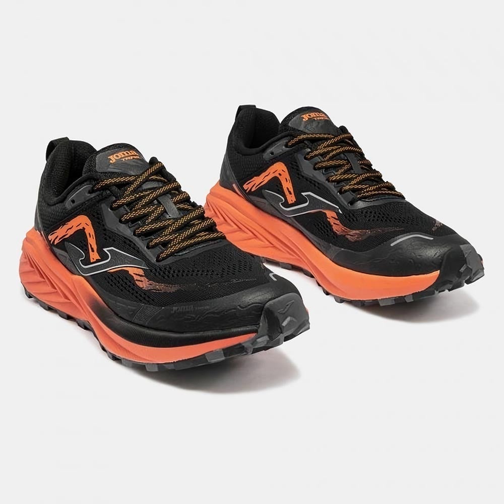ZAPATILLAS TRAIL RUNNING TREK MEN 2601 NEGRO NARANJA - 2