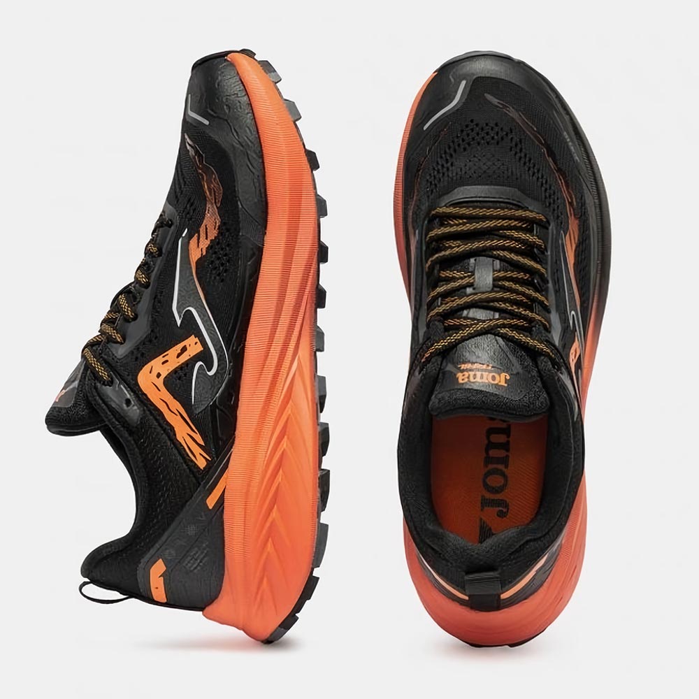 ZAPATILLAS TRAIL RUNNING TREK MEN 2601 NEGRO NARANJA - 4