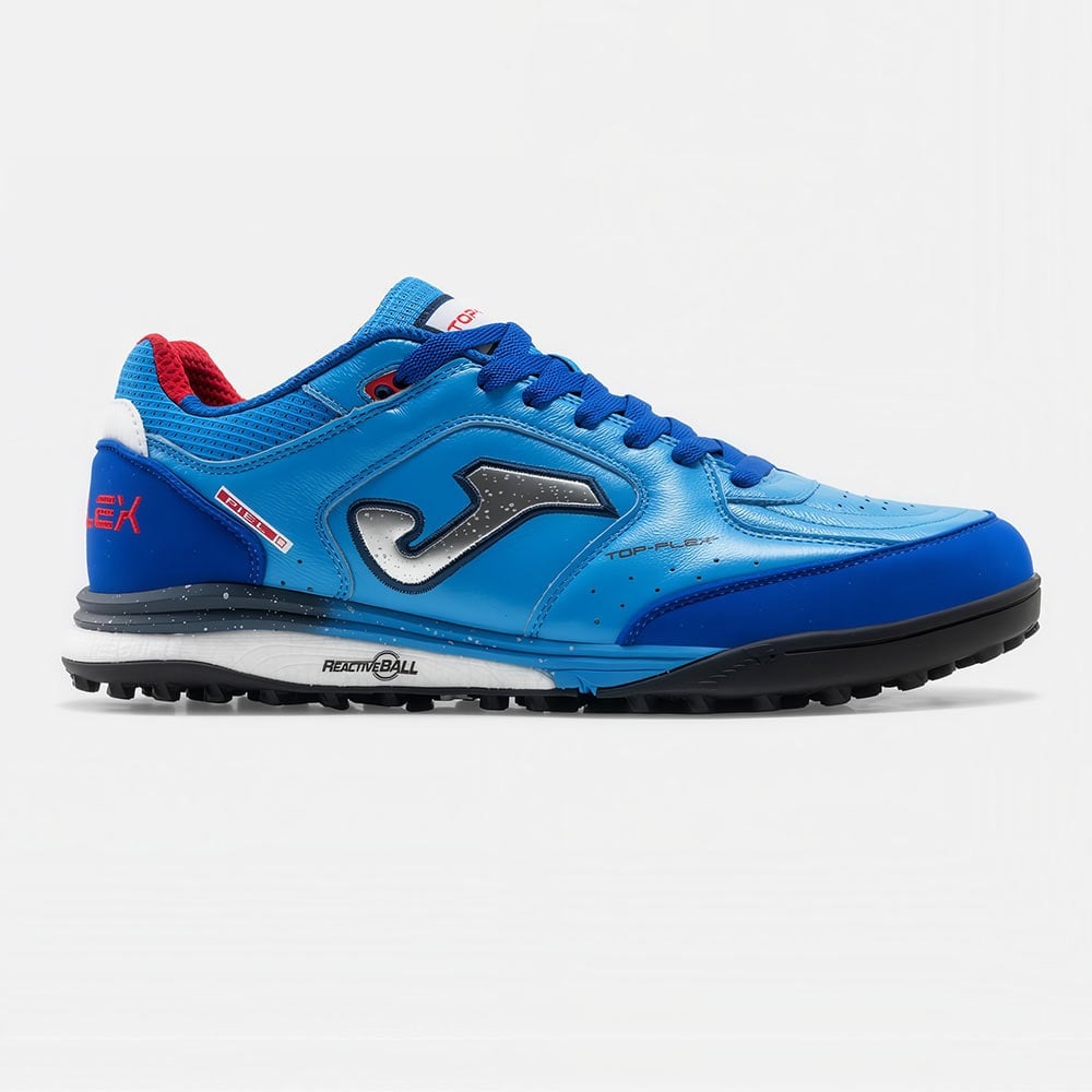 ZAPATILLAS FUTBOL TOP FLEX REBOUND 2605 TF CELESTE AZUL ROYAL - 1
