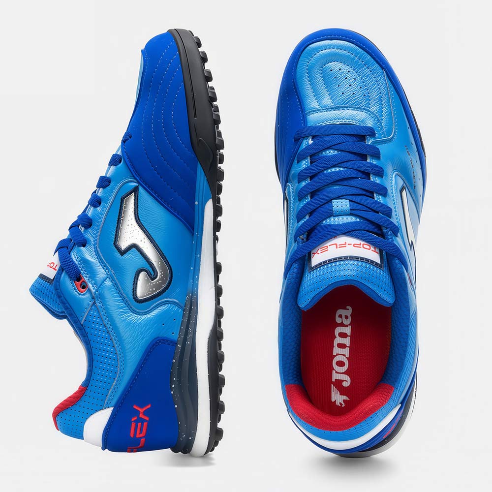 ZAPATILLAS FUTBOL TOP FLEX REBOUND 2605 TF CELESTE AZUL ROYAL - 4