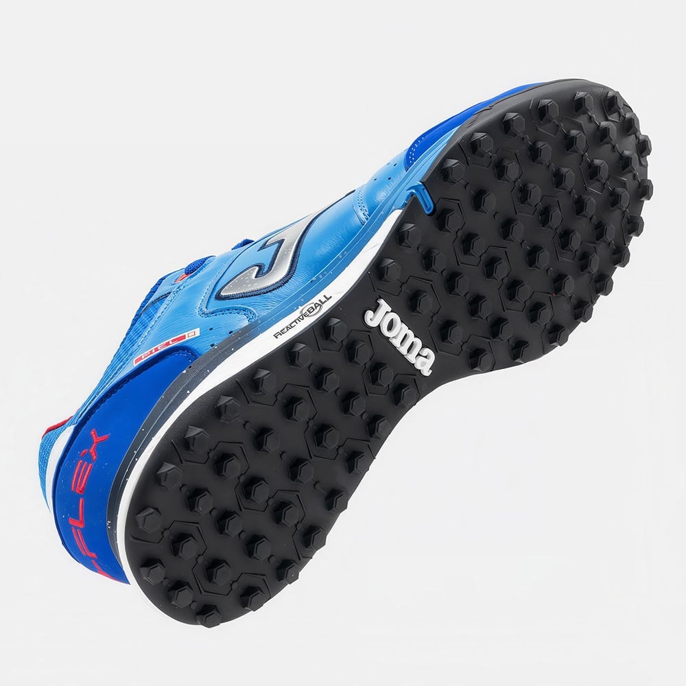 ZAPATILLAS FUTBOL TOP FLEX REBOUND 2605 TF CELESTE AZUL ROYAL - 5