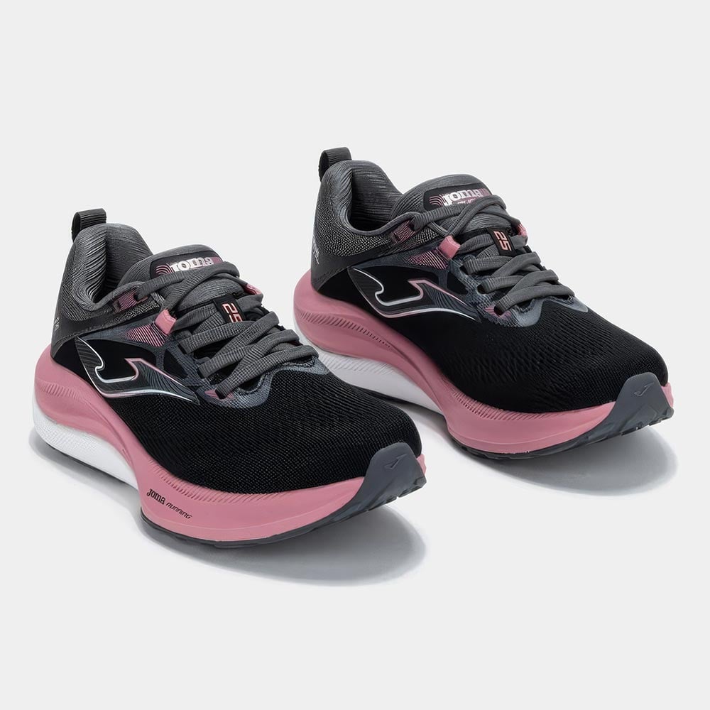 ZAPATILLAS RUNNING HISPALIS LADY 2601 NEGRO ROSADO - 2
