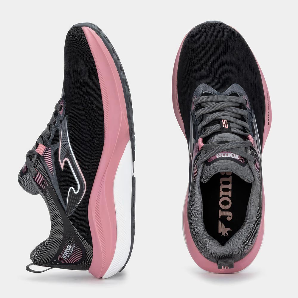 ZAPATILLAS RUNNING HISPALIS LADY 2601 NEGRO ROSADO - 4