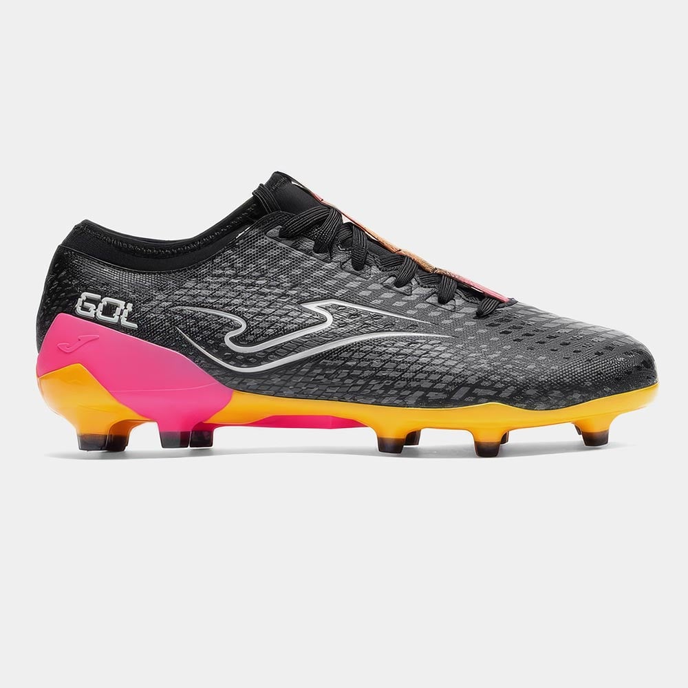 ZAPATILLAS FUTBOL GOL 2601 FG NEGRO NARANJA FUCSIA - 1