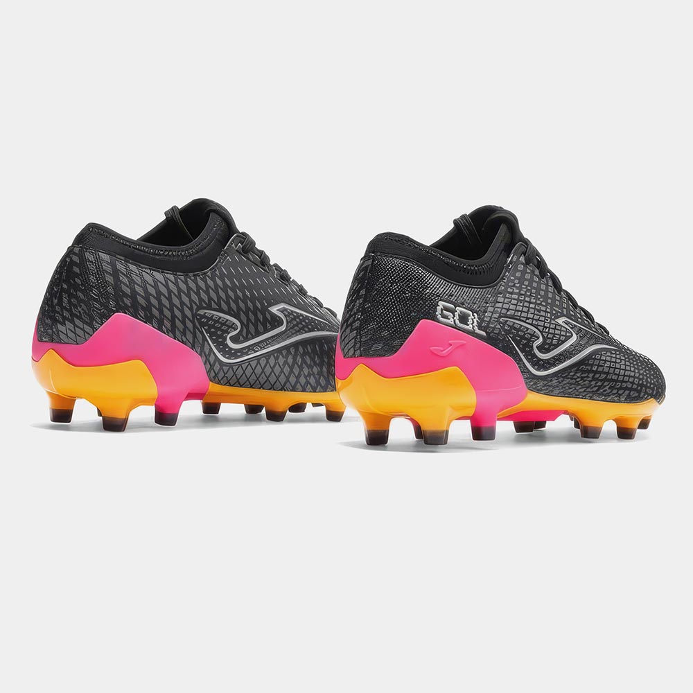 ZAPATILLAS FUTBOL GOL 2601 FG NEGRO NARANJA FUCSIA - 3