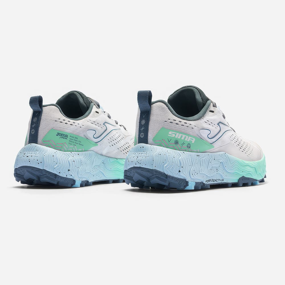 ZAPATILLAS TRAIL RUNNING SIMA LADY 2602 BLANCO VERDE - 3