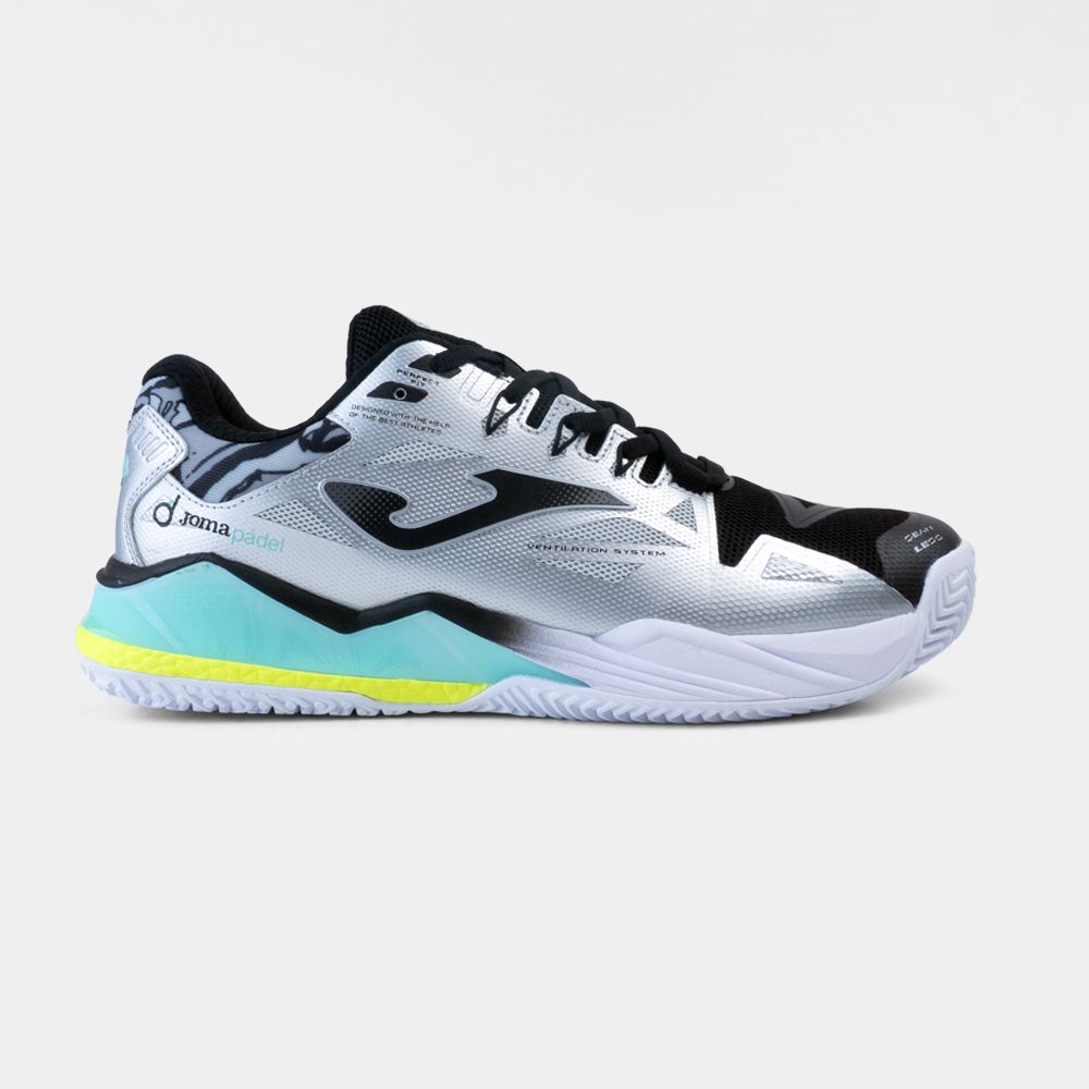 ZAPATILLAS PADEL SPIN MEN 2612 NEGRO GRIS - 4