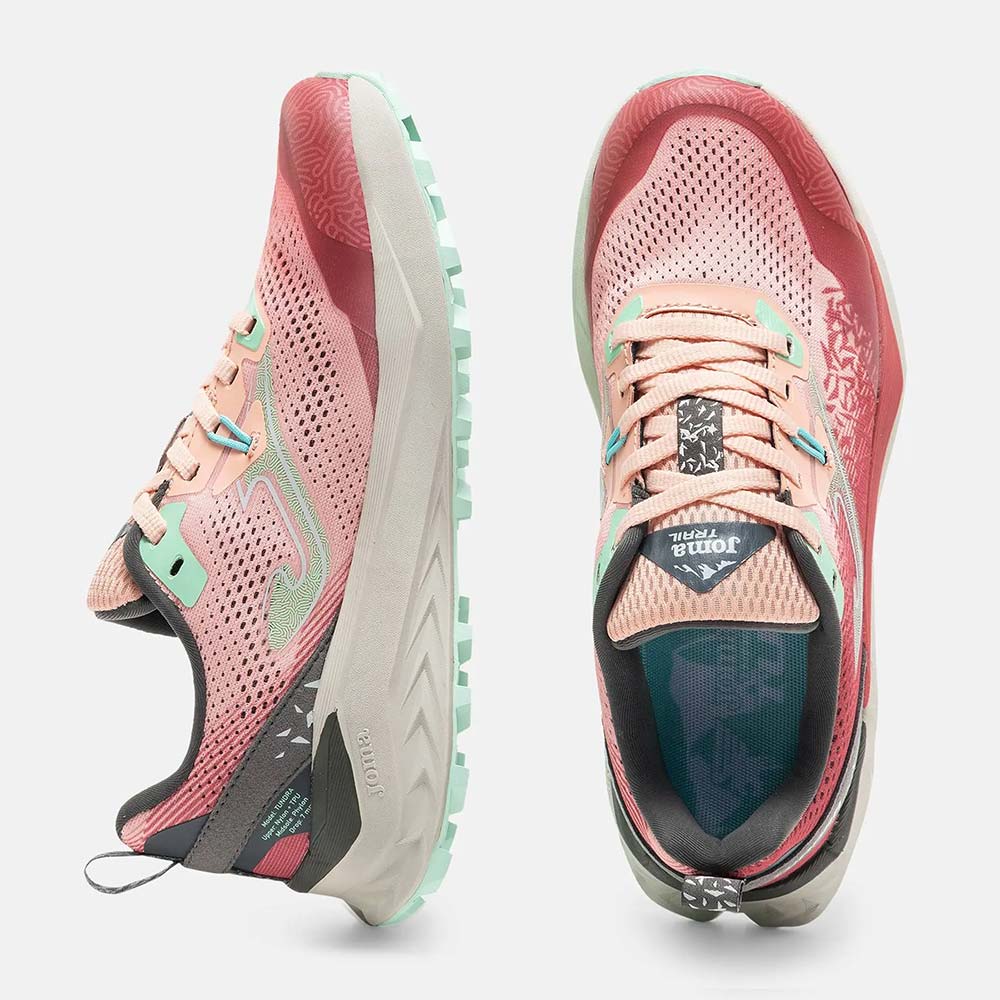 ZAPATILLAS TRAIL RUNNING TUNDRA LADY 2629 CORAL VERDE - 4