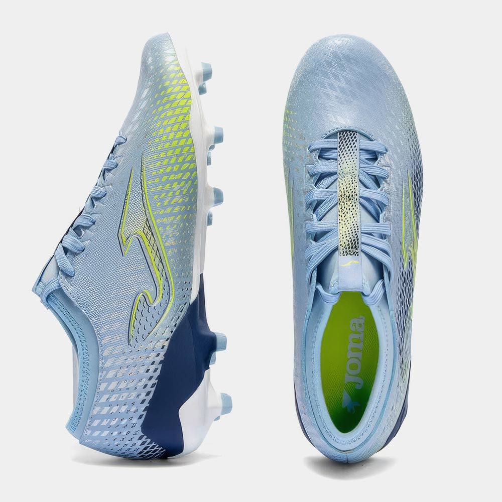 ZAPATILLAS FUTBOL SALA GOL 2605 FG CELESTE VERDE - 4
