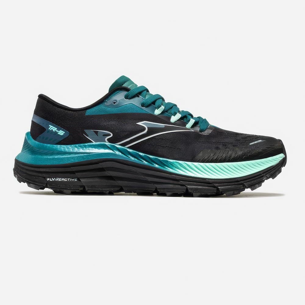 ZAPATILLAS TRAIL RUNNING TR-5 2601 NEGRO VERDE TURQUESA - 1