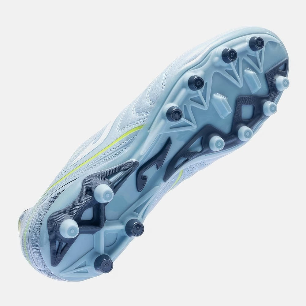 ZAPATILLAS FUTBOL AGUILA 2627 FG CELESTE VERDE - 5