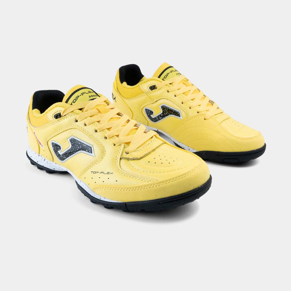 ZAPATILLAS FUTBOL TOP FLEX 2628 TF AMARILLO NEGRO - 2