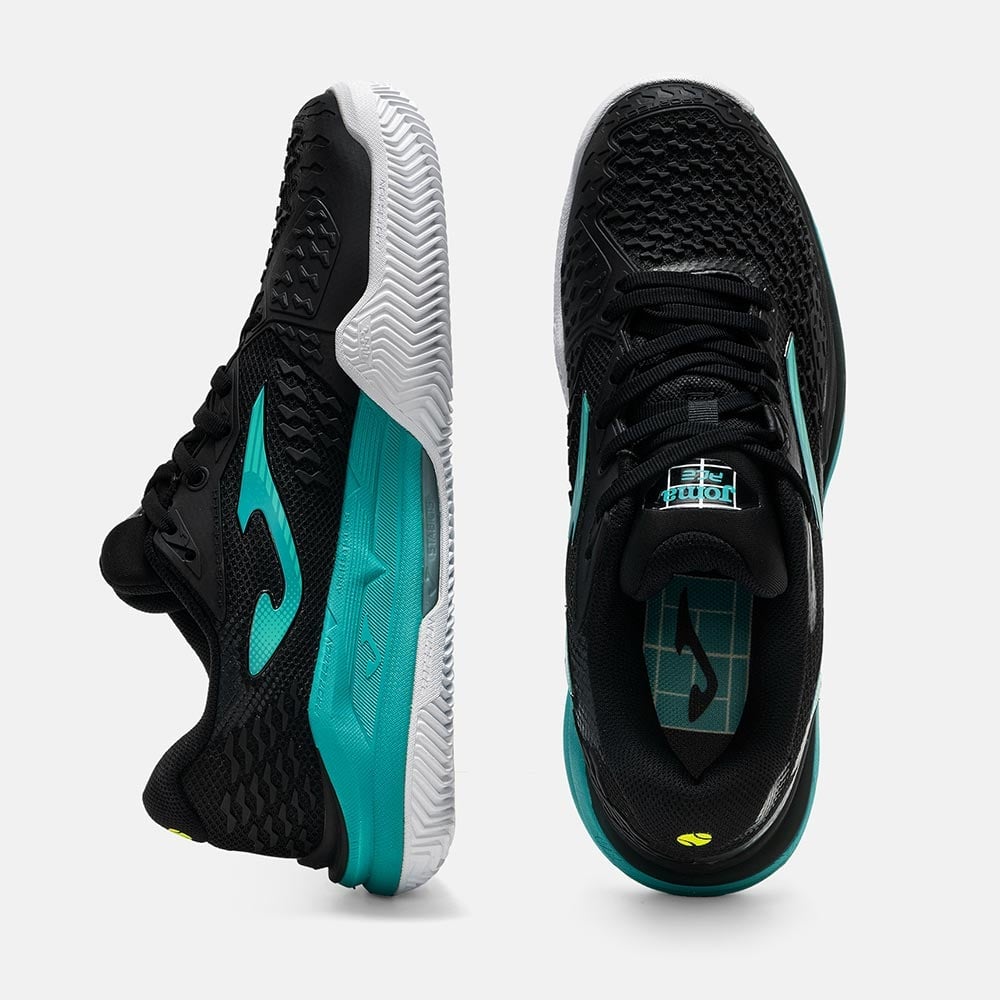 ZAPATILLAS TENIS ACE MEN 2501 C NEGRO VERDE - 4