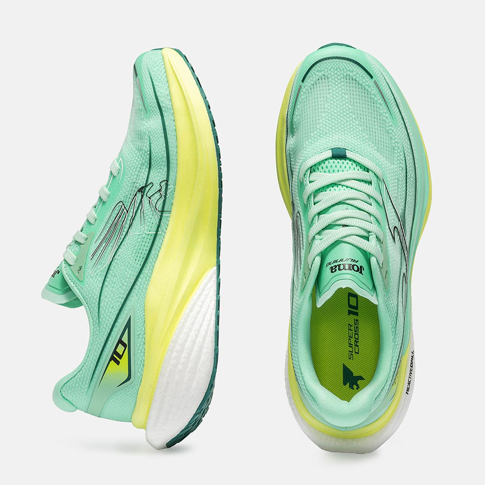 ZAPATILLAS RUNNING SUPECROSS MEN 2627 VERDE TURQUESA - 4