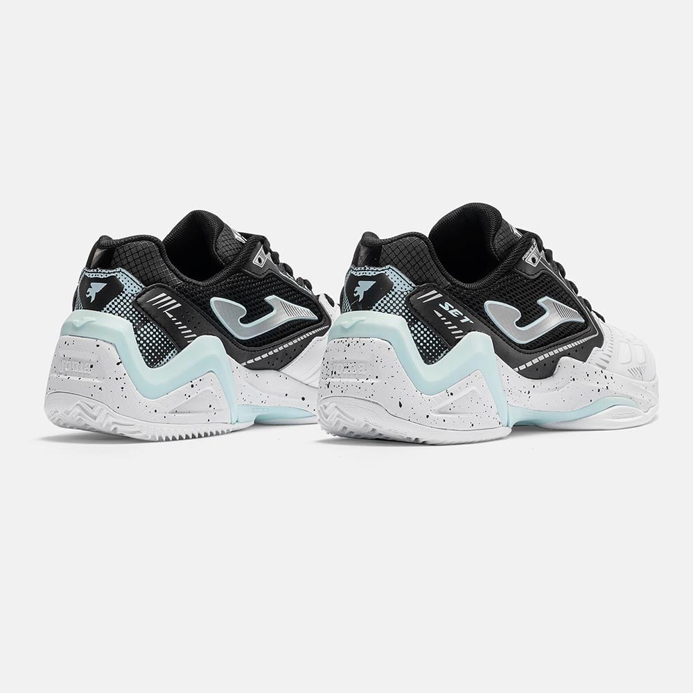 ZAPATILLAS TENNIS SET LADY 2621  BLANCO NEGRO - 3