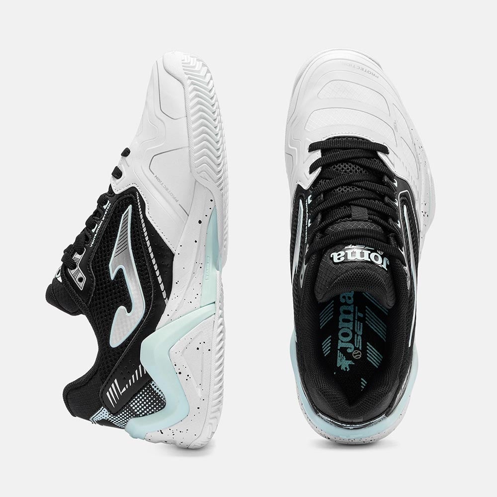 ZAPATILLAS TENNIS SET LADY 2621  BLANCO NEGRO - 4