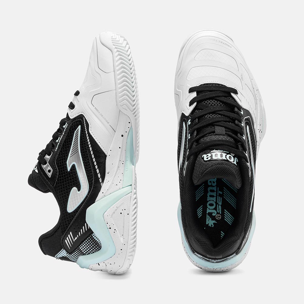 ZAPATILLAS TENNIS SET LADY 2621  BLANCO NEGRO - 4