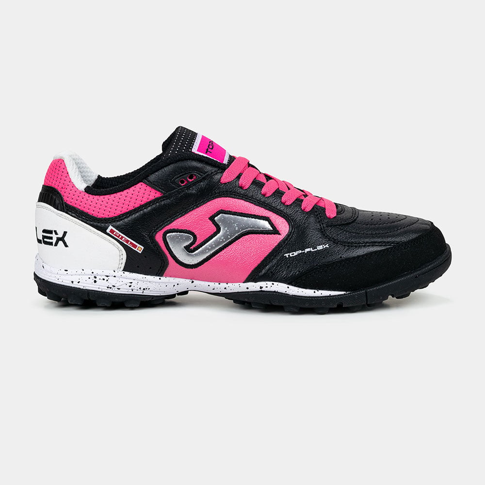 ZAPATILLAS FUTBOL TOP FLEX 2631 TF NEGRO FUCSIA BLANCO - 1