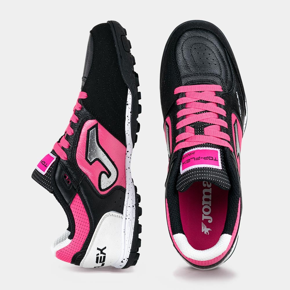 ZAPATILLAS FUTBOL TOP FLEX 2631 TF NEGRO FUCSIA BLANCO - 3