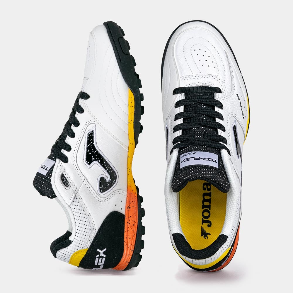 ZAPATILLAS FUTBOL TOP FLEX 2632 TF BLANCO NEGRO - 3