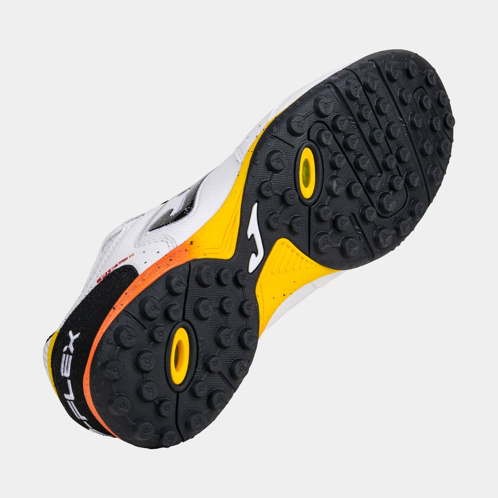 ZAPATILLAS FUTBOL TOP FLEX 2632 TF BLANCO NEGRO - 4