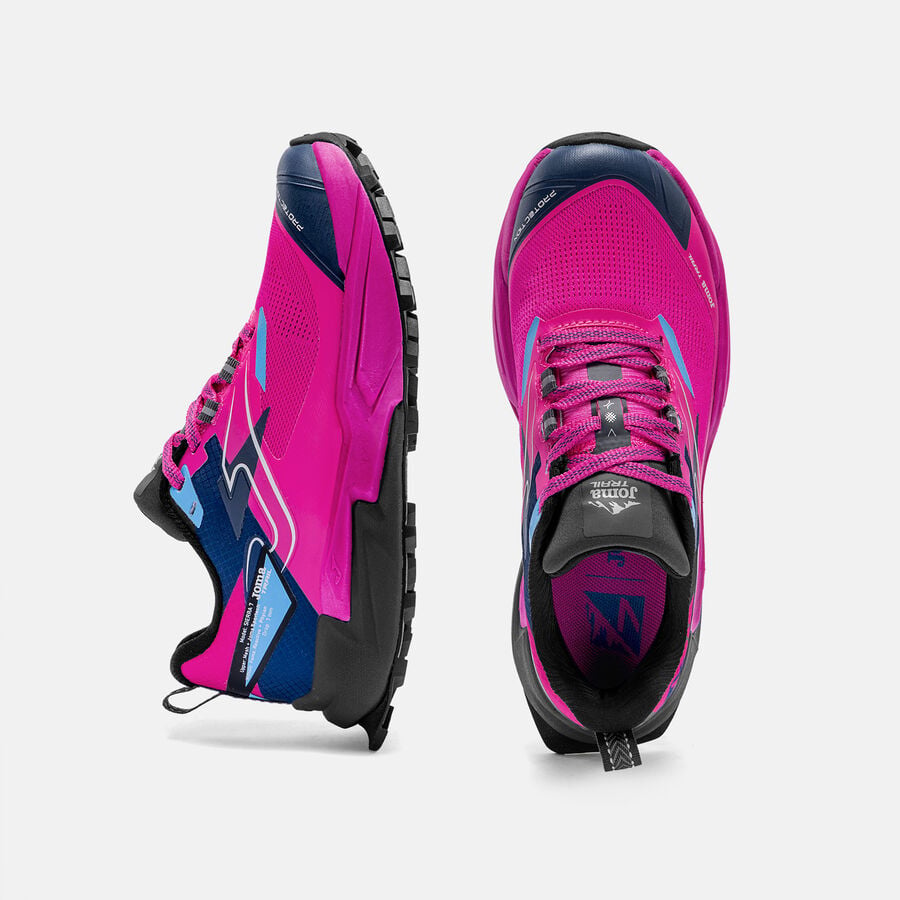 ZAPATILLAS TRAIL RUNNING SIERRA LADY 2610 FUCSIA AZUL MARINO - 4