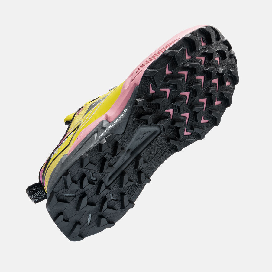 ZAPATILLAS TRAIL RUNNING SIERRA LADY 2623 AMARILLO NEGRO ROSADO - 5