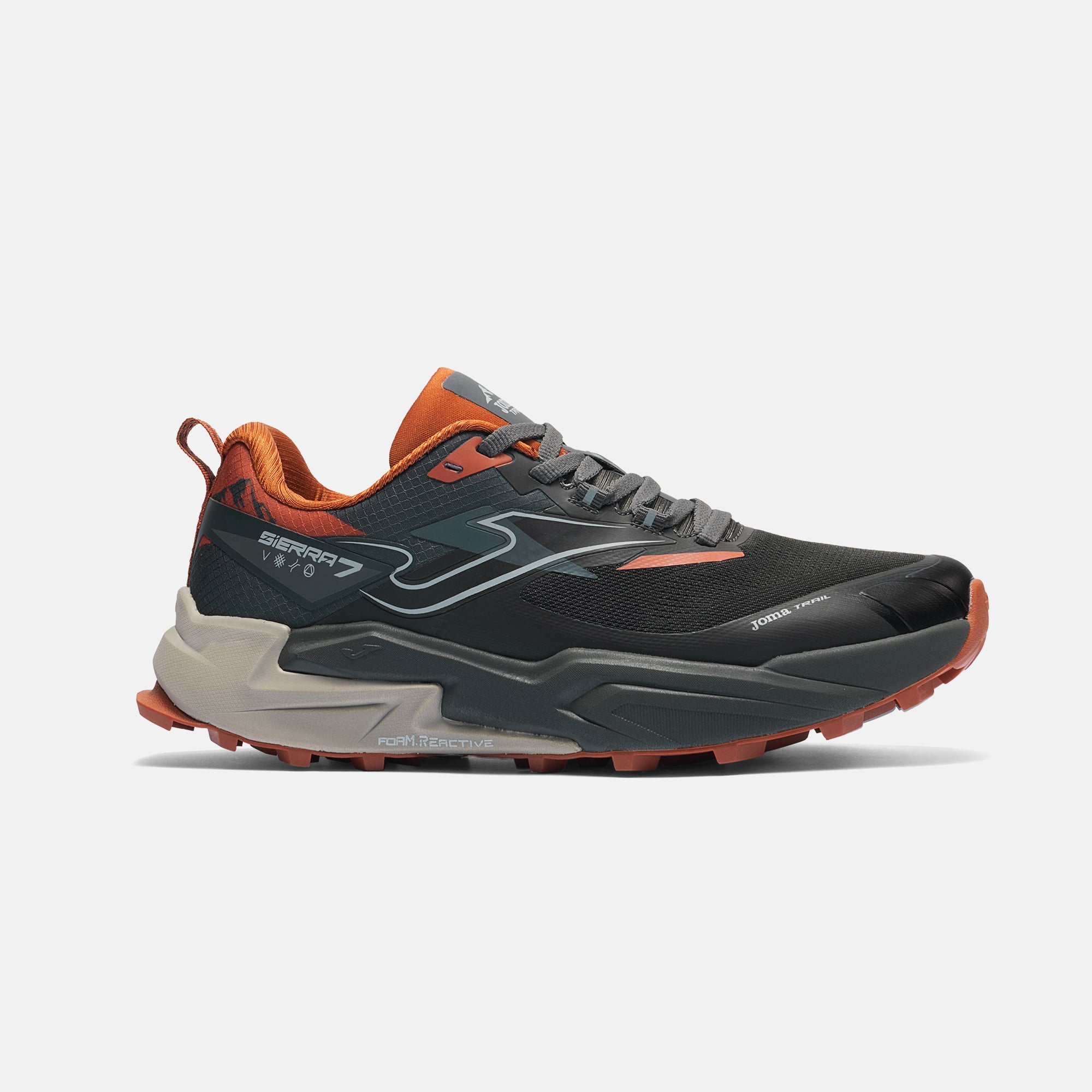 ZAPATILLAS TRAIL RUNNING SIERRA 2622 NEGRO ROJO - 1