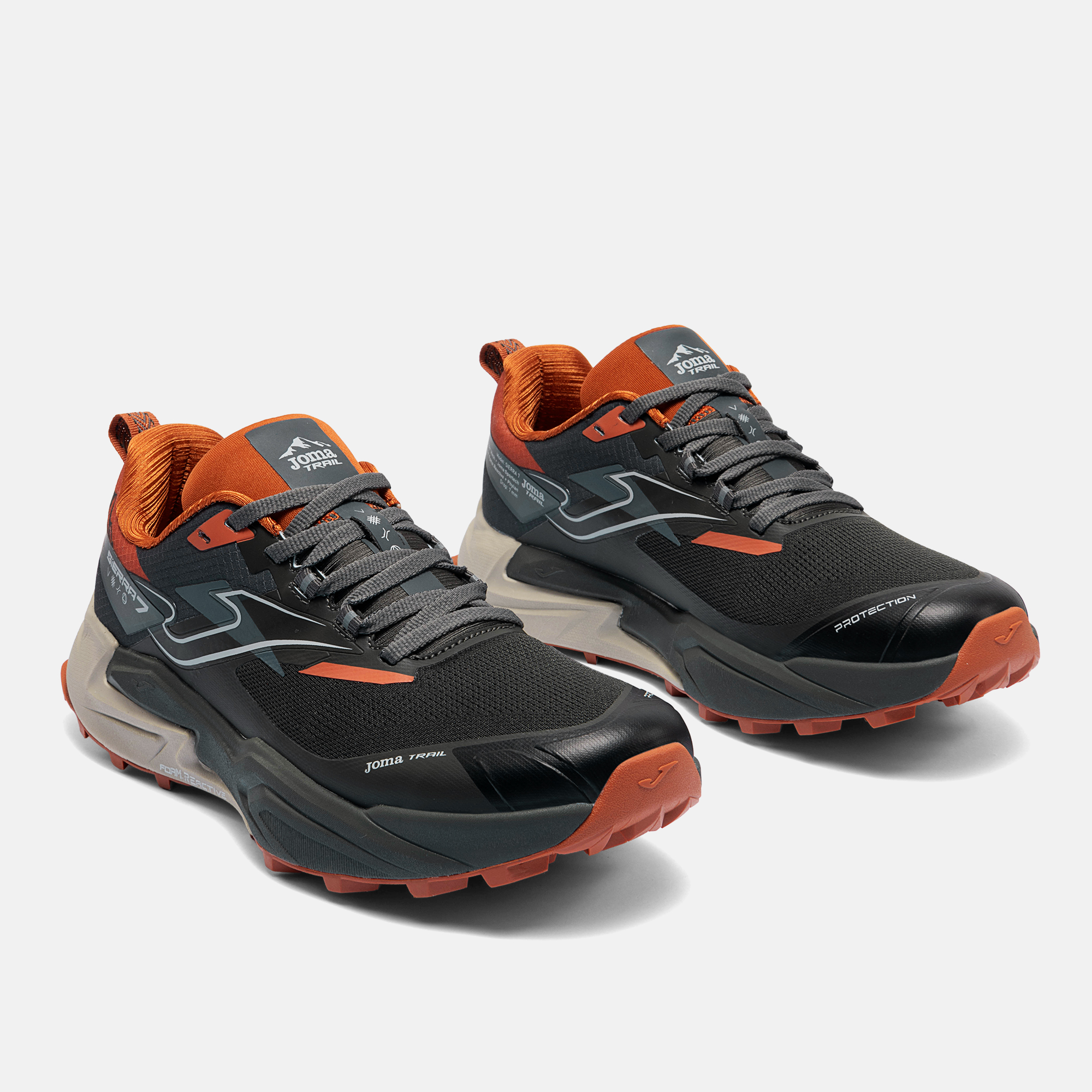 ZAPATILLAS TRAIL RUNNING SIERRA 2622 NEGRO ROJO - 3