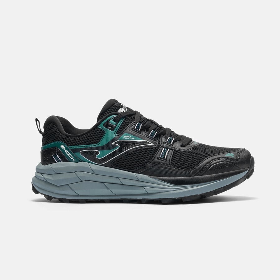 ZAPATILLAS TRAIL RUNNING SHOCK MEN 2601 NEGRO VERDE - 1