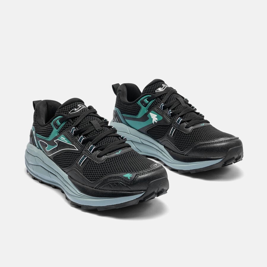 ZAPATILLAS TRAIL RUNNING SHOCK MEN 2601 NEGRO VERDE - 2