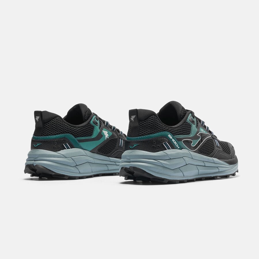 ZAPATILLAS TRAIL RUNNING SHOCK MEN 2601 NEGRO VERDE - 3