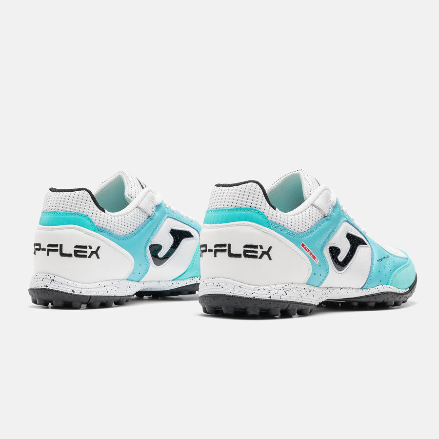 ZAPATILLAS FUTBOL TOP FLEX 2642 TF BLANCO CELESTE - 3