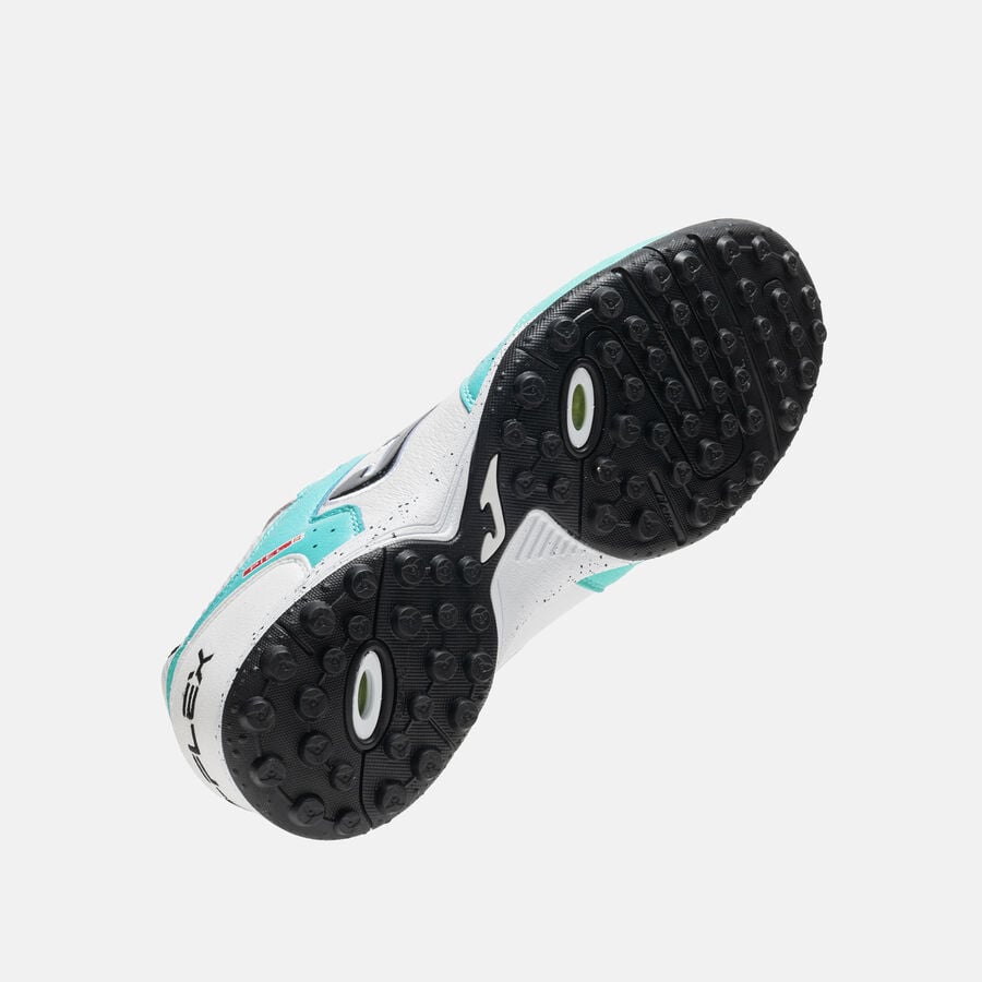 ZAPATILLAS FUTBOL TOP FLEX 2642 TF BLANCO CELESTE - 5