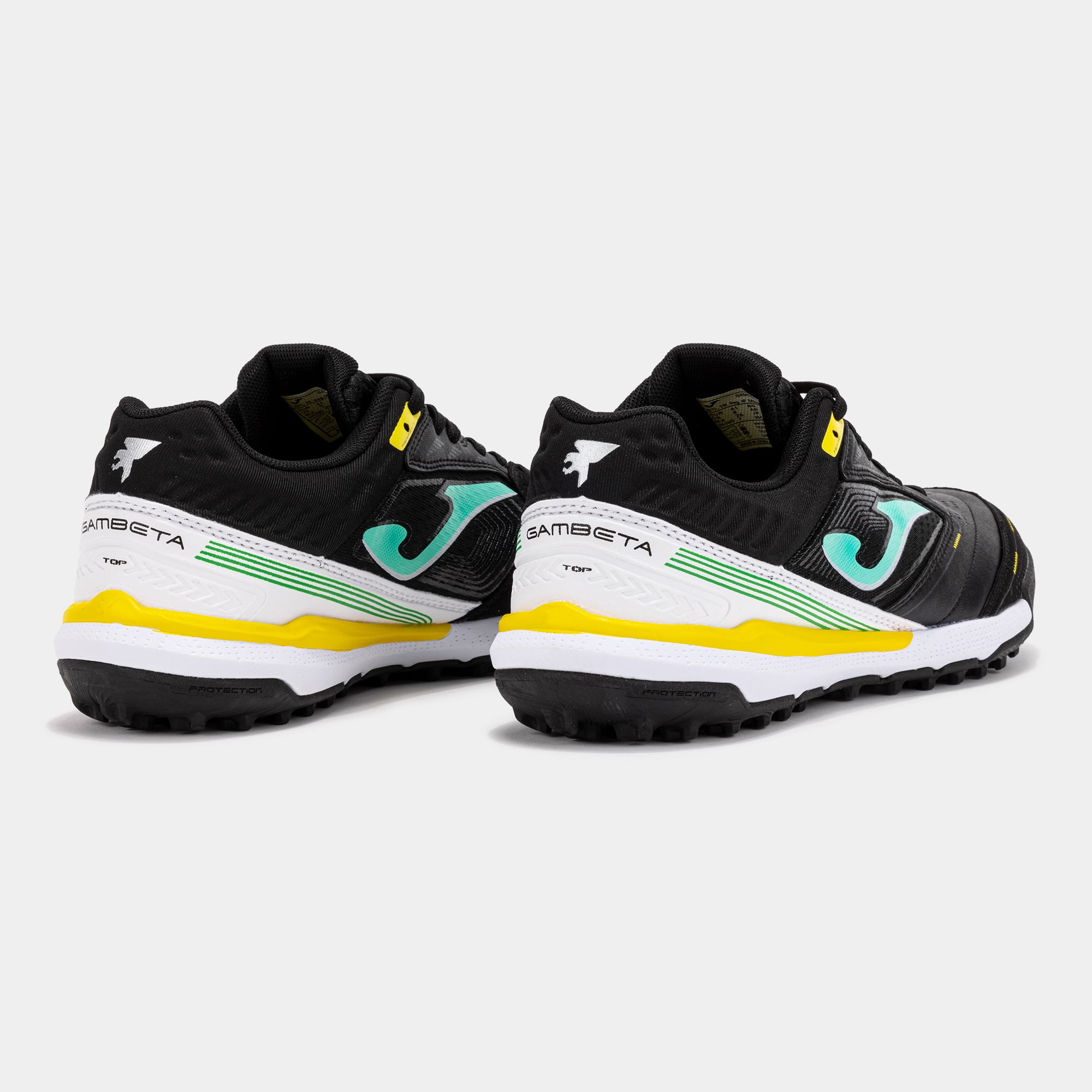 ZAPATILLAS FUTBOL GAMBETA 2601 TF NEGRO BLANCO AMARILLO - 3