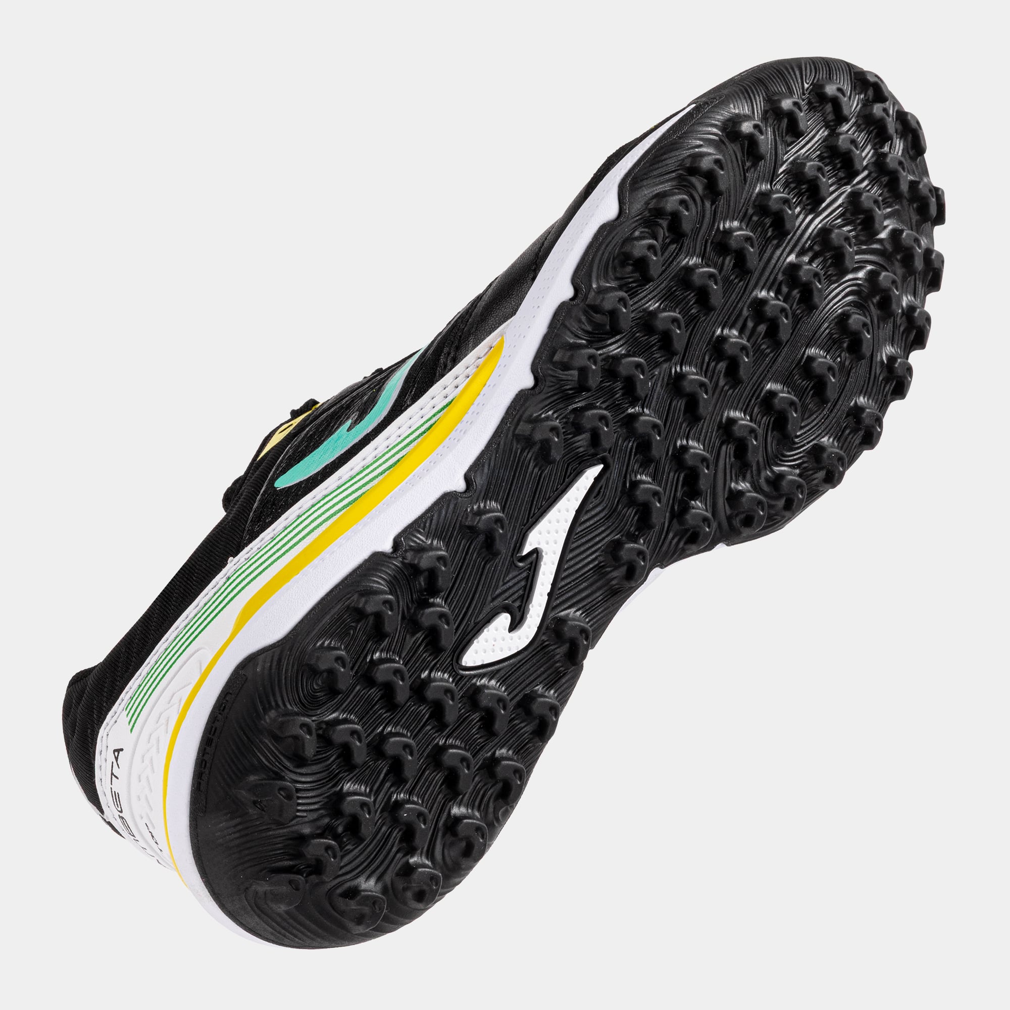 ZAPATILLAS FUTBOL GAMBETA 2601 TF NEGRO BLANCO AMARILLO - 5