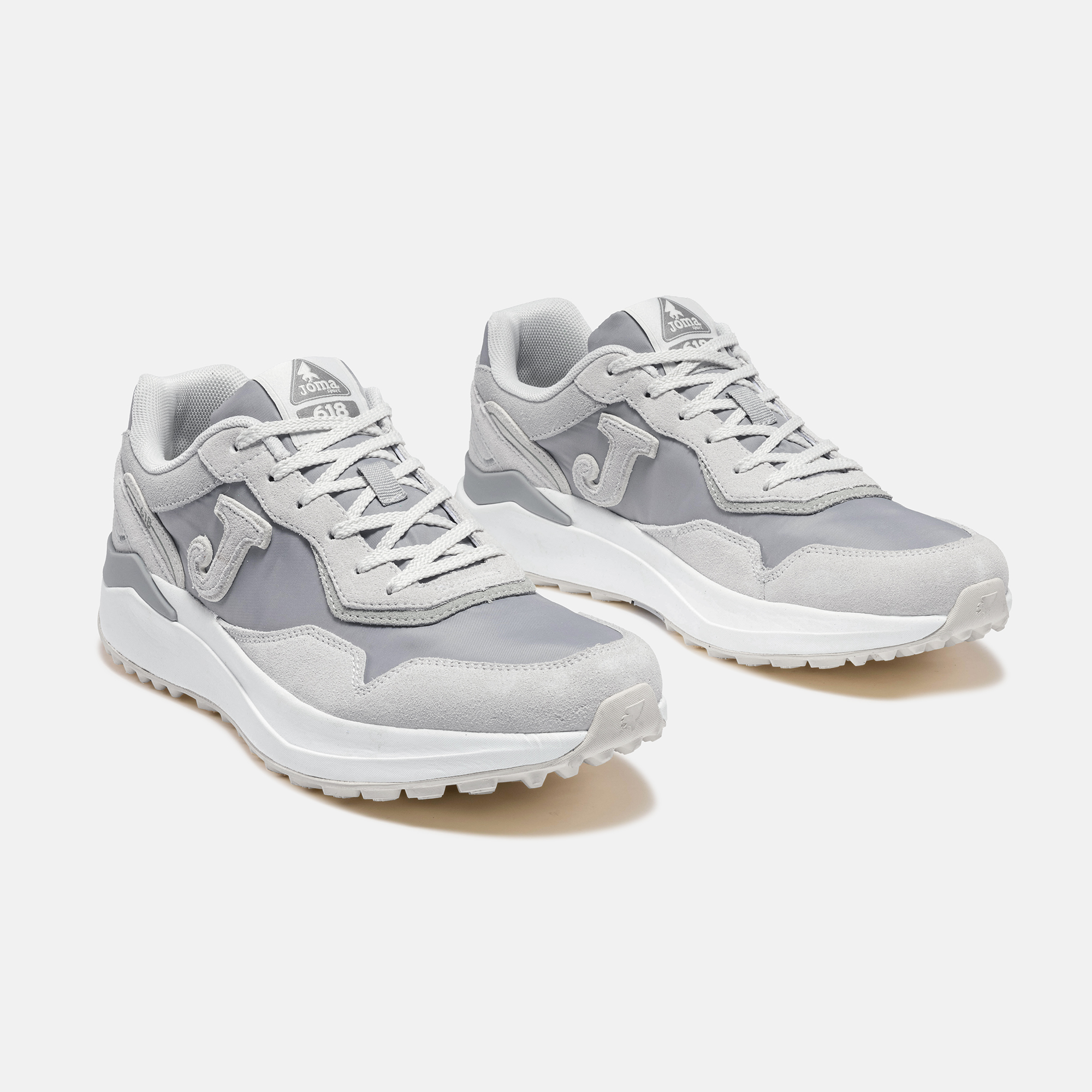 ZAPATILLAS CASUALES C.618 MEN 2612 GRIS CLARO PLOMO - 2