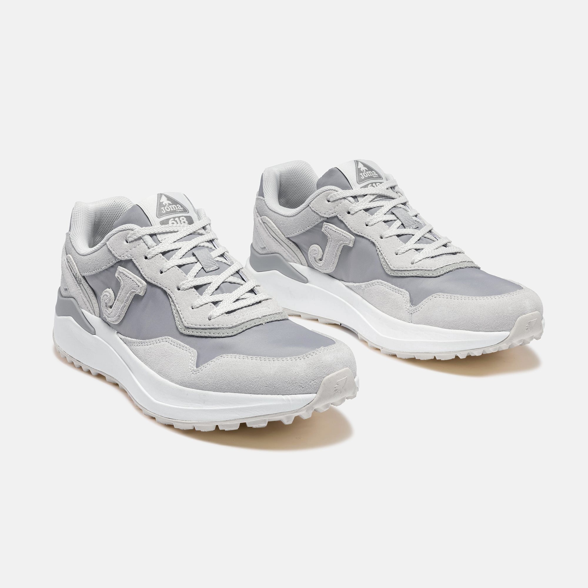 ZAPATILLAS CASUALES C.618 MEN 2612 GRIS CLARO PLOMO - 2