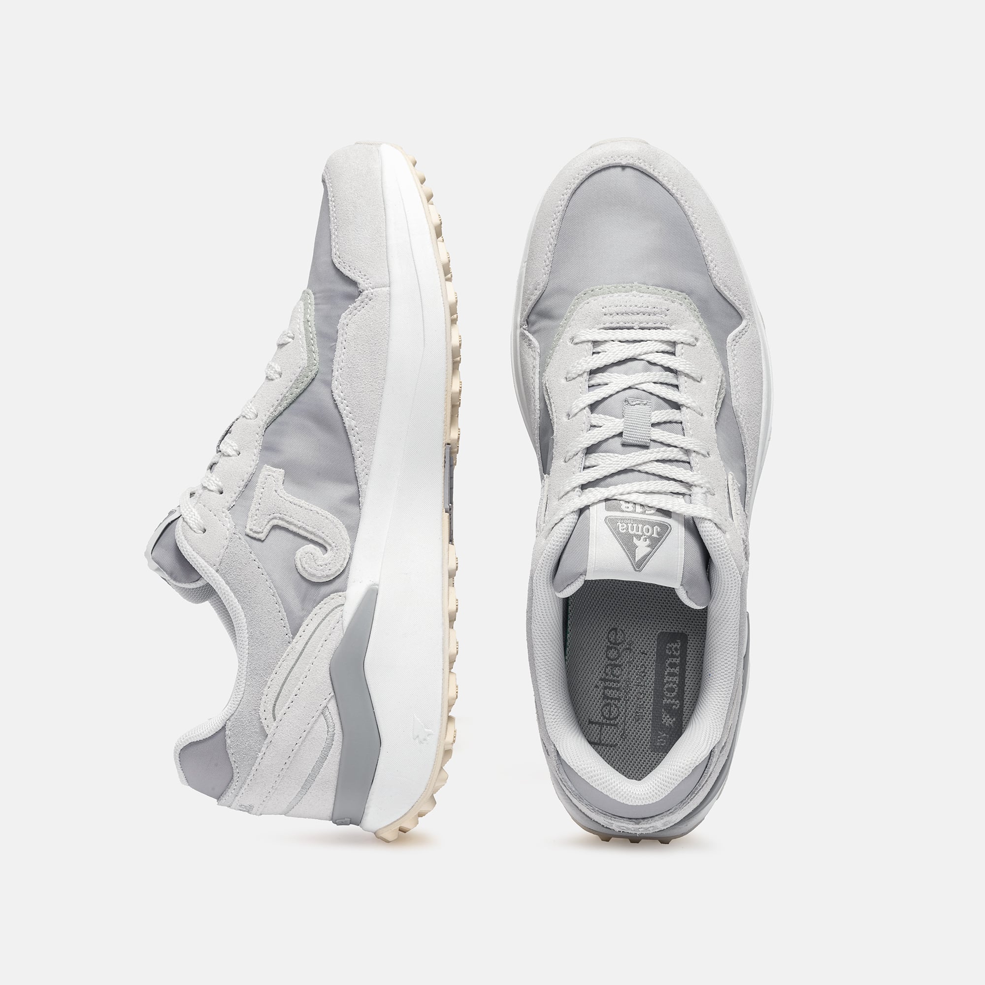 ZAPATILLAS CASUALES C.618 MEN 2612 GRIS CLARO PLOMO - 3