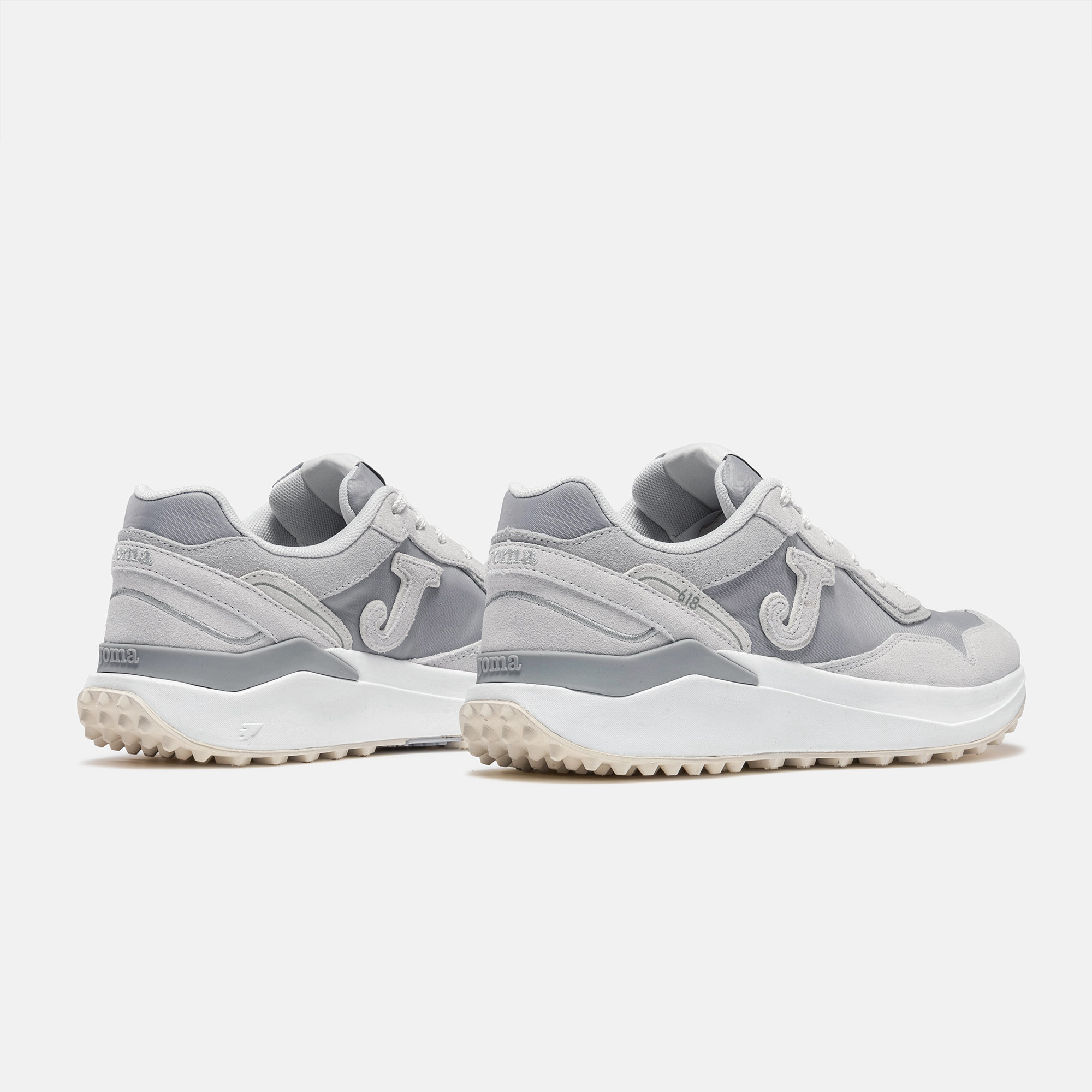 ZAPATILLAS CASUALES C.618 MEN 2612 GRIS CLARO PLOMO - 4