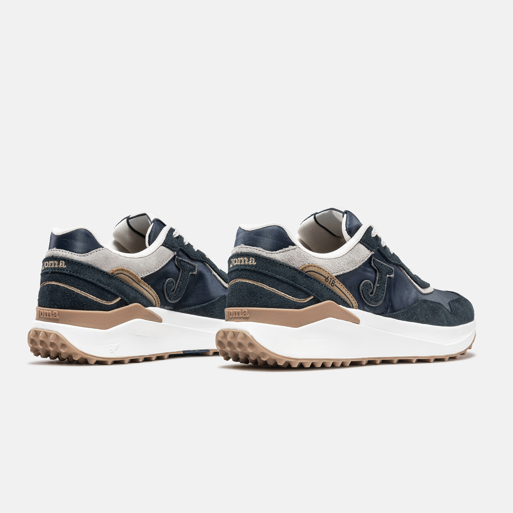 ZAPATILLAS CASUALES C.618 MEN 2603 AZUL MARINO BEIGE - 4
