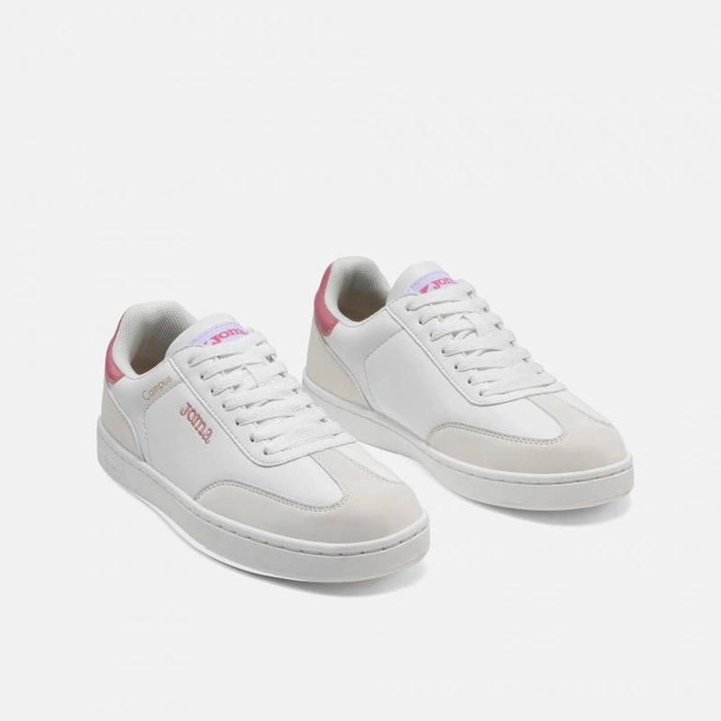 ZAPATILLAS CASUALES CAMPUS LADY 2613 BLANCO BEIGE ROSADO - 2