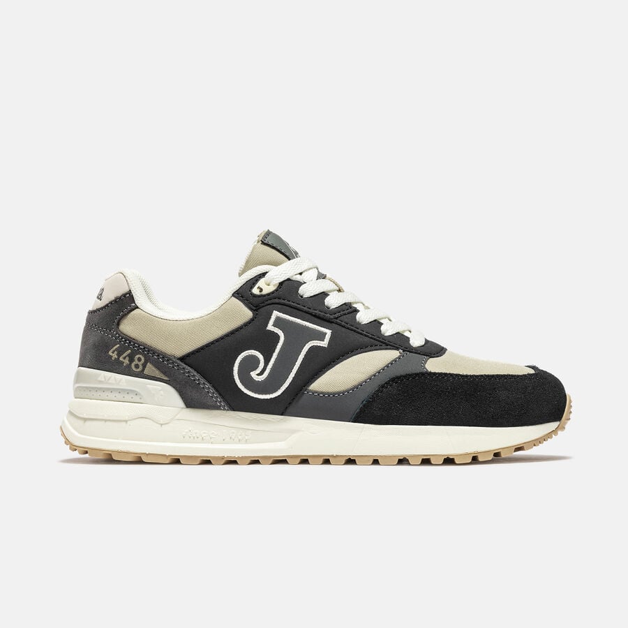 ZAPATILLAS CASUALES C.448 LADY 2601 NEGRO BEIGE GRIS - 1