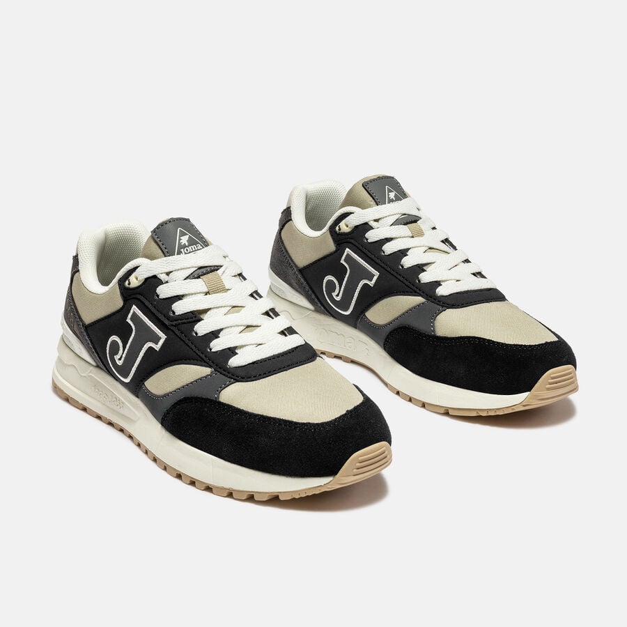 ZAPATILLAS CASUALES C.448 LADY 2601 NEGRO BEIGE GRIS - 2