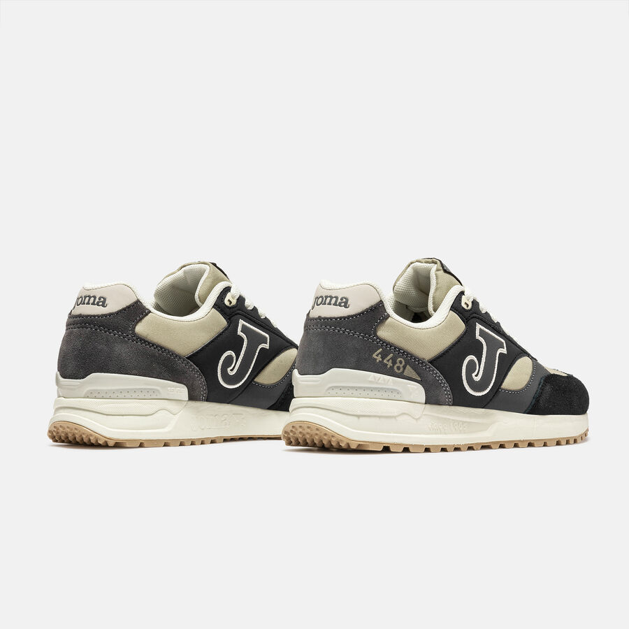 ZAPATILLAS CASUALES C.448 LADY 2601 NEGRO BEIGE GRIS - 3