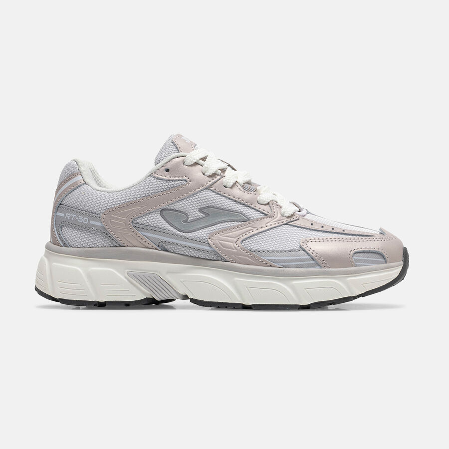 ZAPATILLAS CASUALES RT50 LADY 2619 ROSA NUDE GRIS PLATEADO - 1